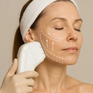 Woman having HI-FU to reduce wrinkles call LA LIPO Port Glasgow Now!