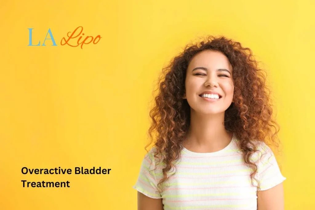 woman smiling about overactive bladder treatment Port Glasgow solutions