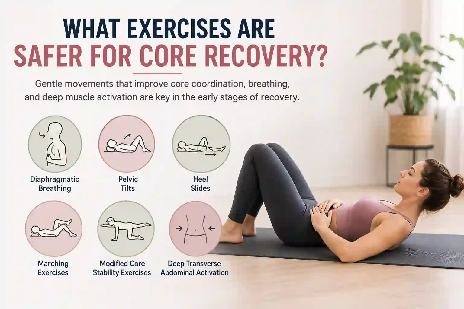 Which exercises may help diastasis recti Port Glasgow?